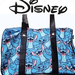 Disney's Stitch Logo Rolling Travel Duffel Bag